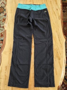 Kyodan Women's Black Athletic Pants Full Length Straight Leg Stretch Black M EUC